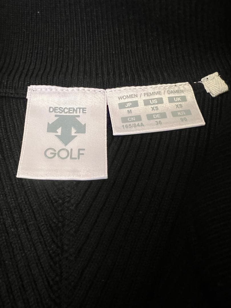 DESCENTEGOLF ジップスタンドセーター