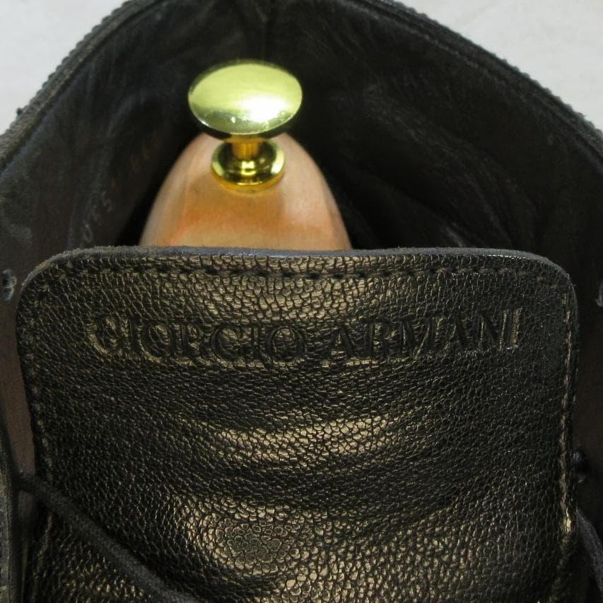 ✨激レア/超柔軟シボ革✨GIORGIO ARMANI チャッカブーツ EU42