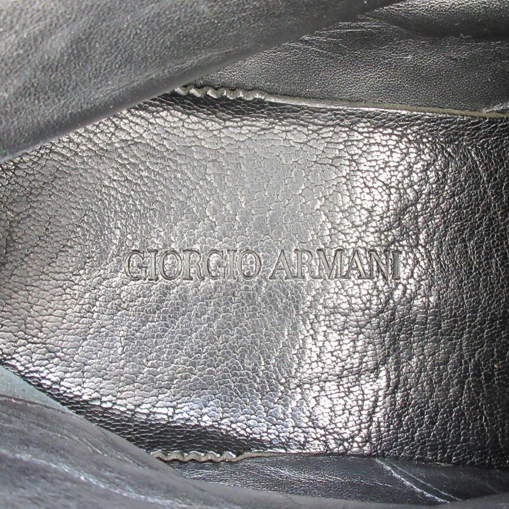 ✨激レア/超柔軟シボ革✨GIORGIO ARMANI チャッカブーツ EU42