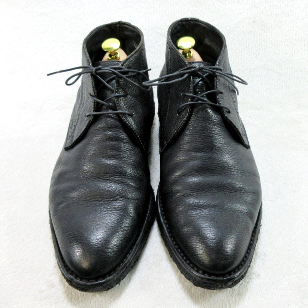 ✨激レア/超柔軟シボ革✨GIORGIO ARMANI チャッカブーツ EU42