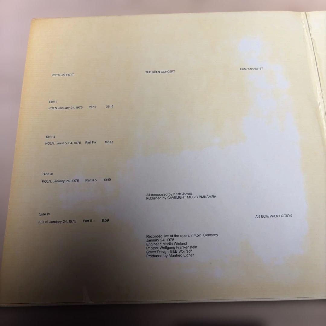 [レコード 完オリ] Keith Jarrett Köln Concert LP