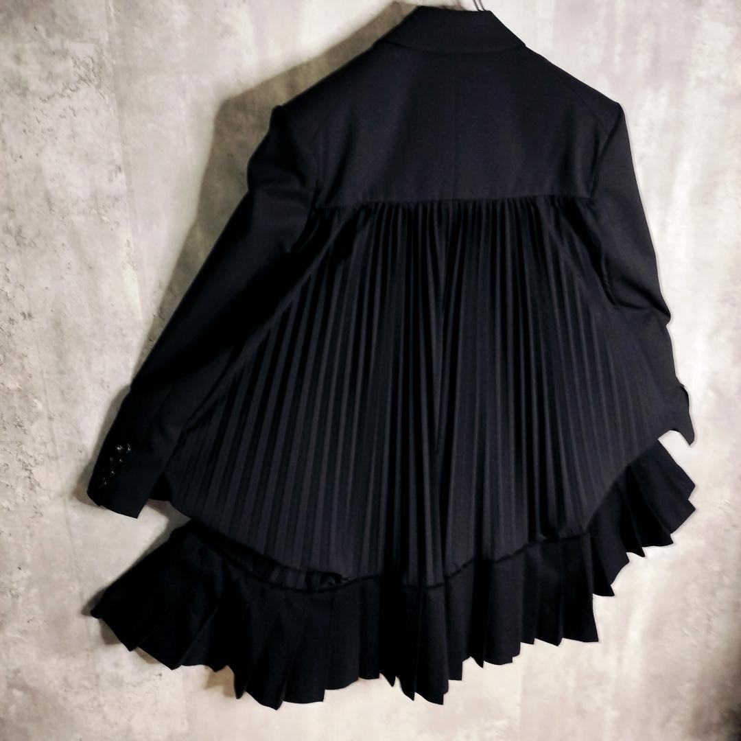 【21AWランウェイモデル・美品】ジュンヤワタナベ プリーツドッキングジャケット