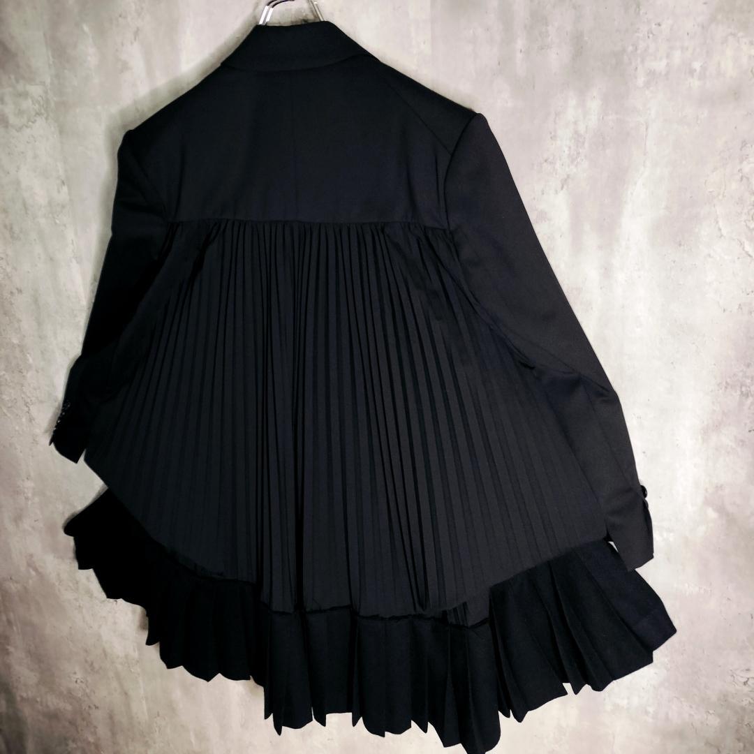 【21AWランウェイモデル・美品】ジュンヤワタナベ プリーツドッキングジャケット