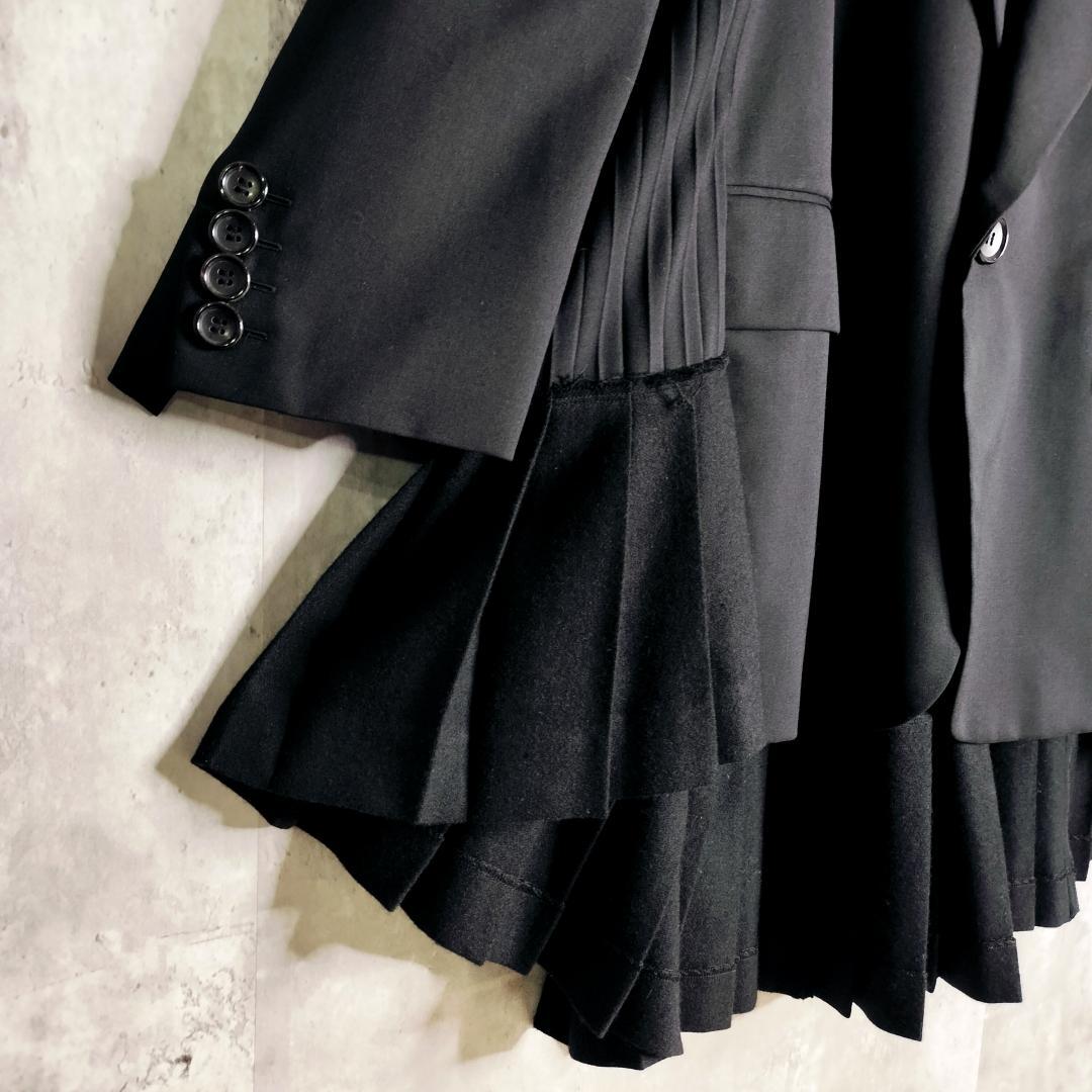 【21AWランウェイモデル・美品】ジュンヤワタナベ プリーツドッキングジャケット