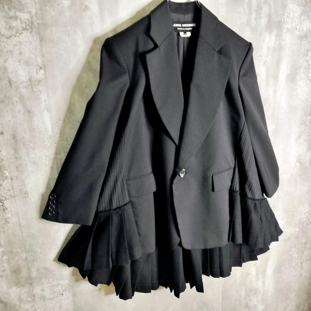 【21AWランウェイモデル・美品】ジュンヤワタナベ プリーツドッキングジャケット