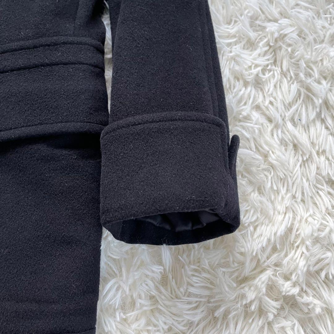 NEWYORKERカシミヤ混ICHITEKI紺色金ボタンダブルチェスターコート