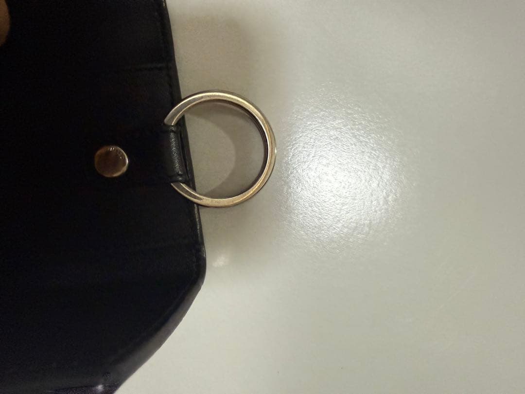 CELINE ブラック クロコダイル風キーケース