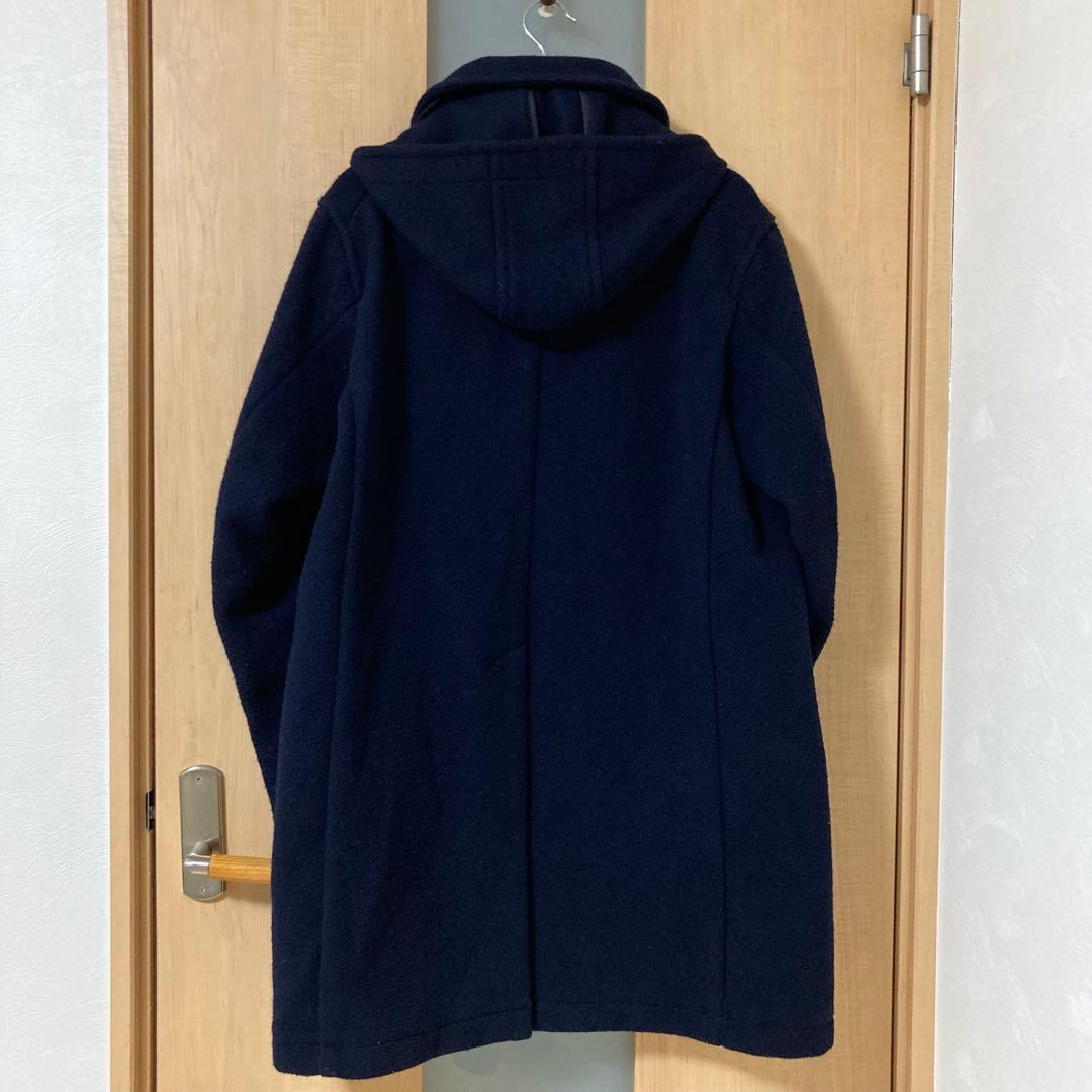 【美品】DANTON ウールモッサ フードコート 2WAYネイビー　XL 42