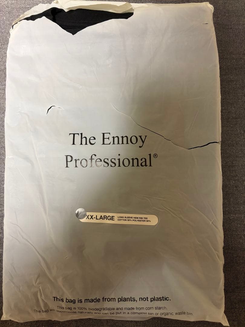 Ennoy LONG SLEEVE HEM RIB TEE 長袖Tシャツ