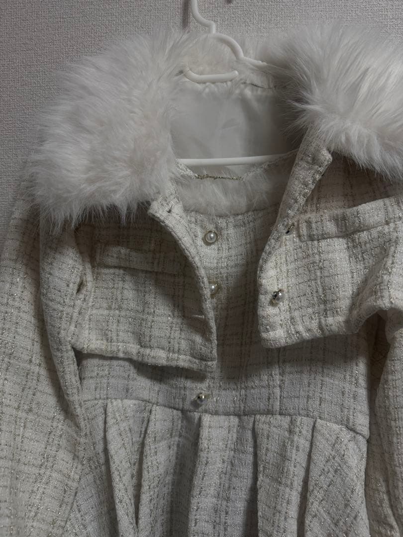 apres jour ツイードショートジャケット・ミニワンピース セットアップ