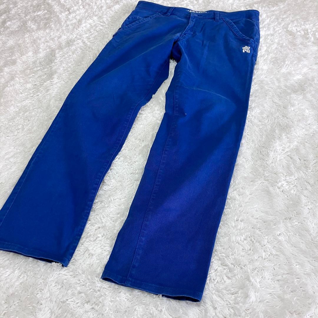 パーリーゲイツ ゴルフパンツ カラーデニム ストレッチ サイズ6
