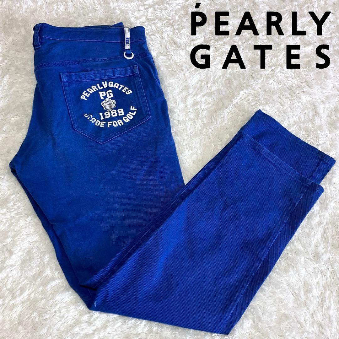 パーリーゲイツ ゴルフパンツ カラーデニム ストレッチ サイズ6