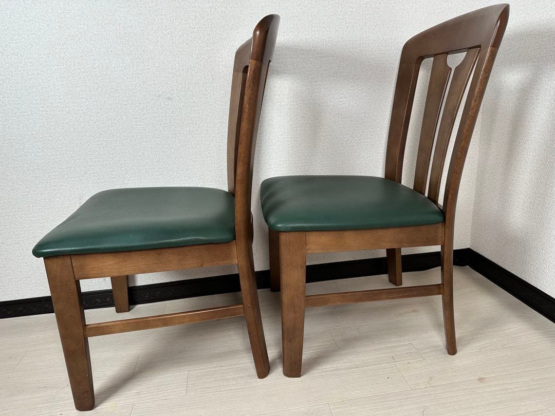 カリモク クラシック ヴィンテージ レザーチェア ２脚セット 管理No.※i4※