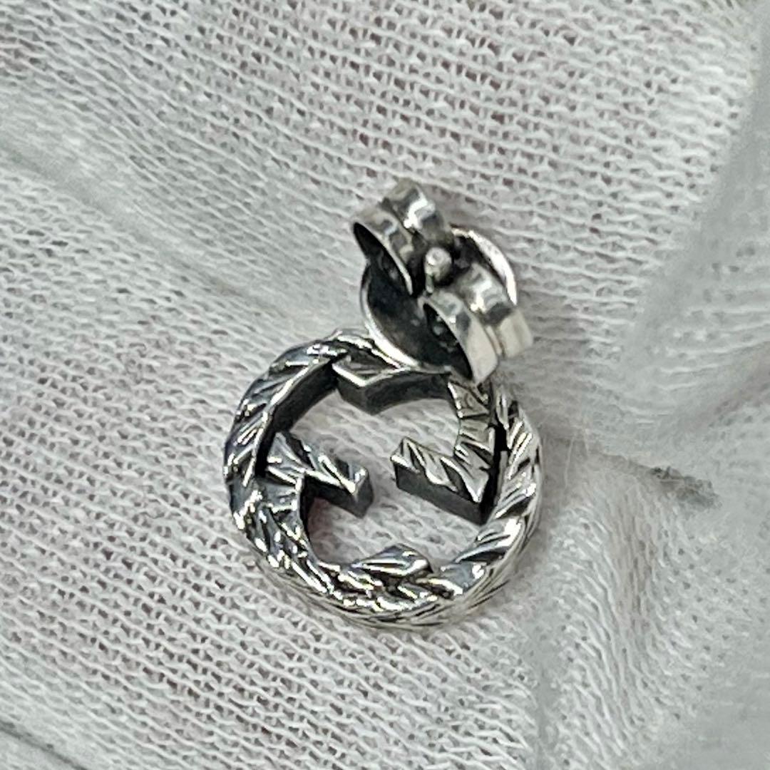 美品‼️GUCCI 燻‼️インターロッキングピアス　片耳‼️