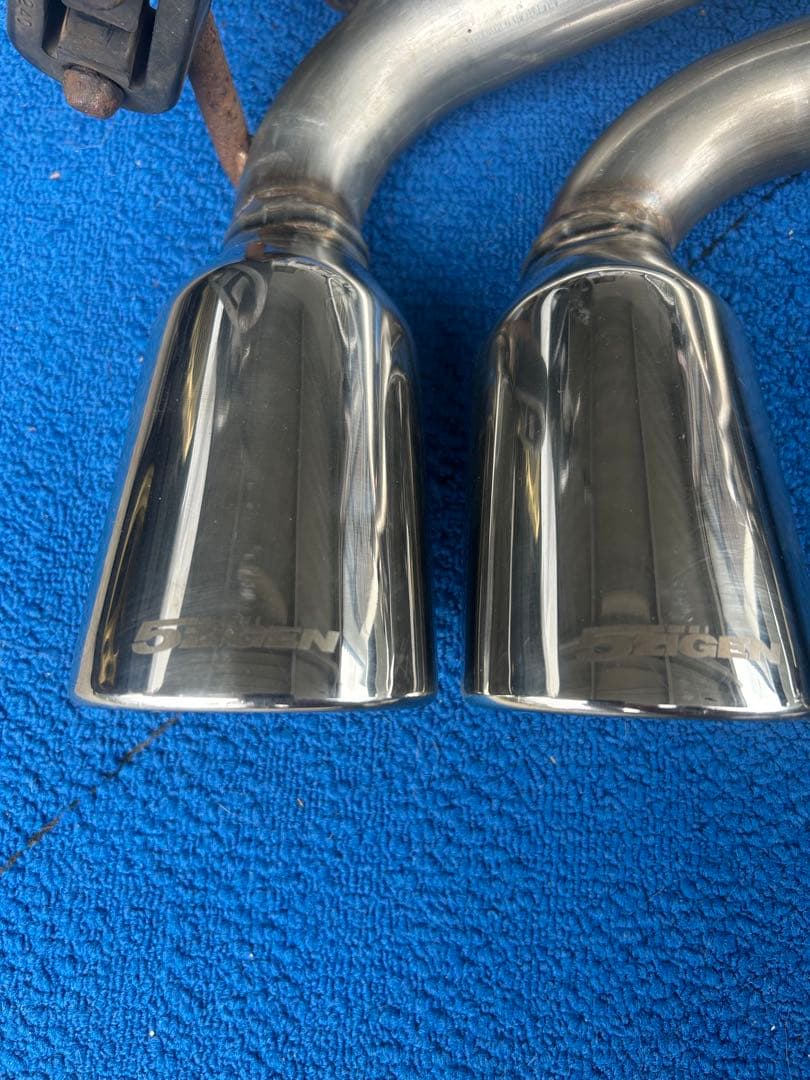 5zigen ステンレスマフラー ダブルセンター出し