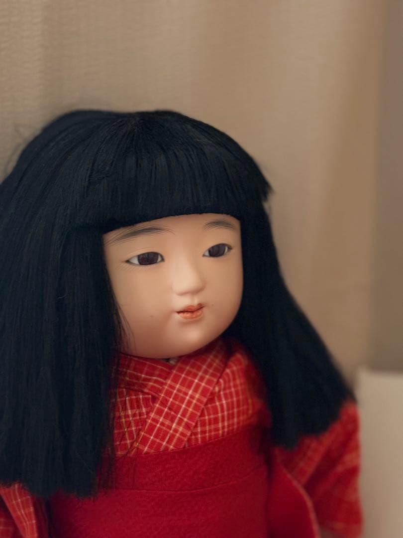 お座り　市松人形　小出松寿