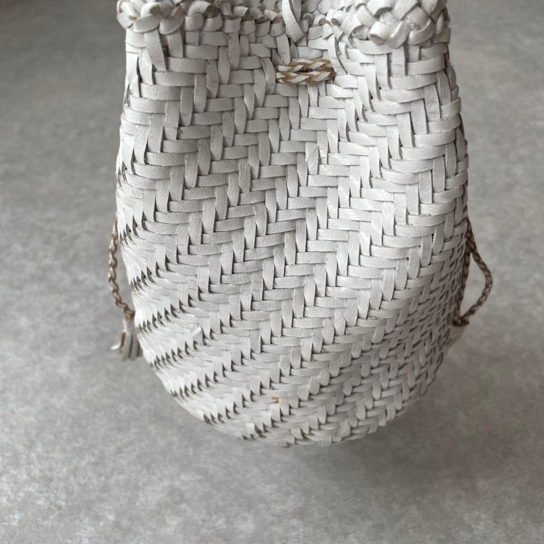 美品 dragon DIFFUSION POMPOM ショルダーバッグ 巾着