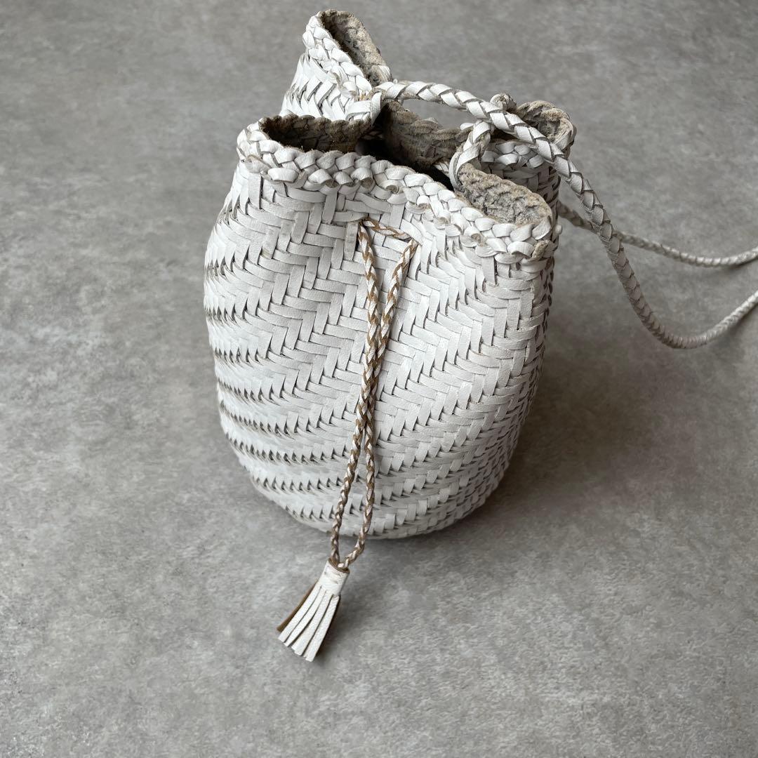 美品 dragon DIFFUSION POMPOM ショルダーバッグ 巾着