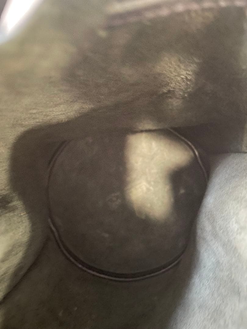 【美品】イルビゾンテ IL BISONTE ショルダーバッグ 巾着 レザー 黒