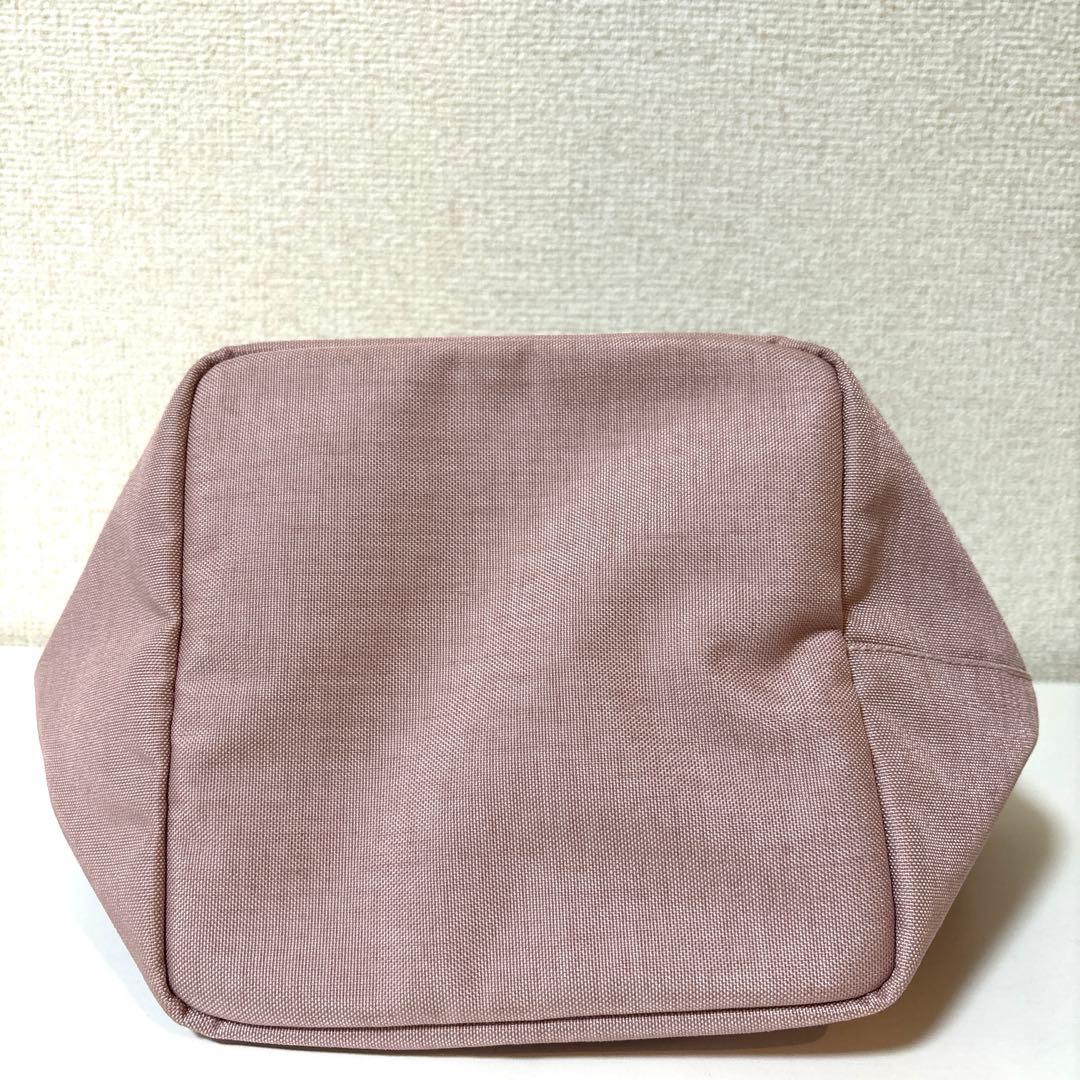 Herve Chapelier 701 ミニトートバッグ　ピンク　シルバー