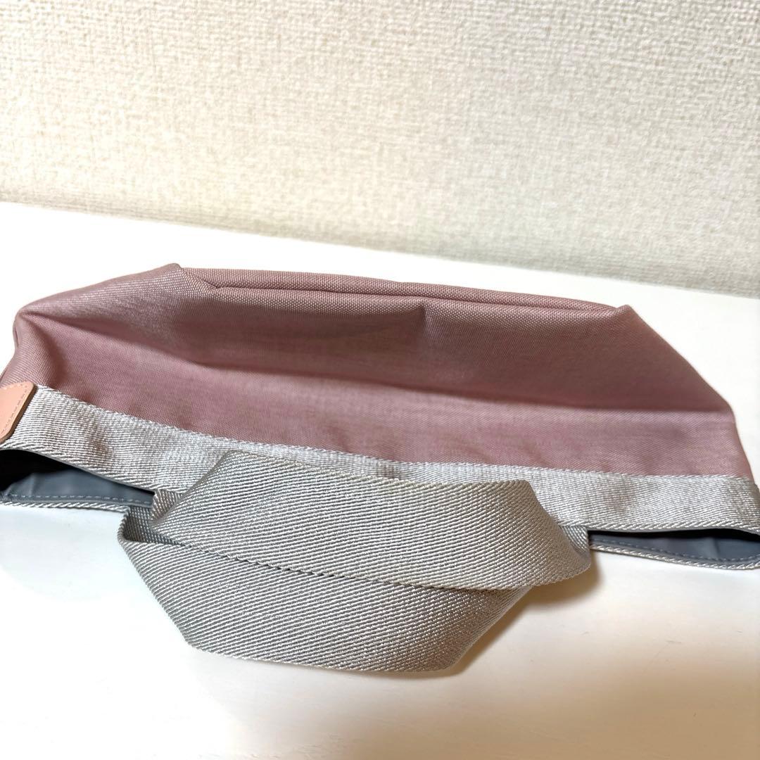 Herve Chapelier 701 ミニトートバッグ　ピンク　シルバー