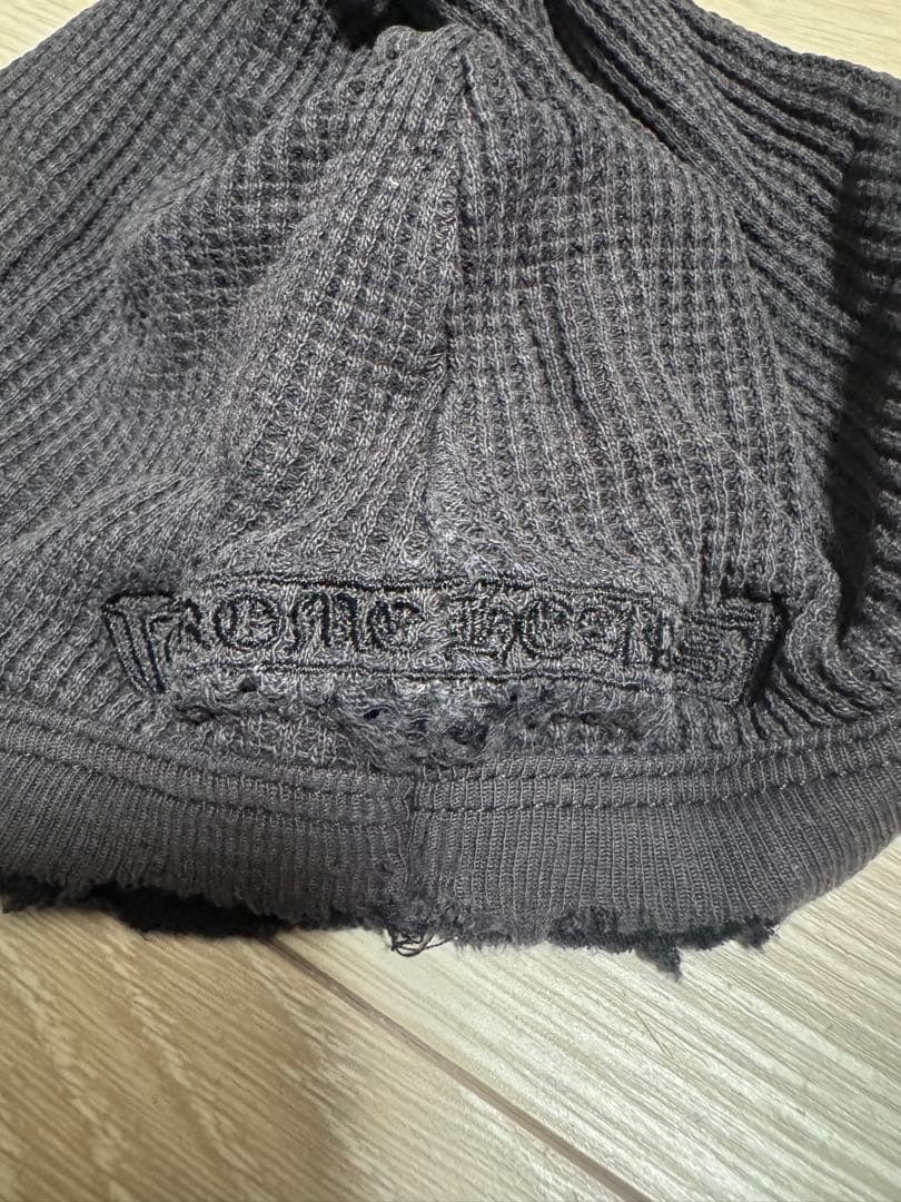 ☆クロムハーツ サーマル　刺繍 ニット帽 ダガー ヴィンテージ