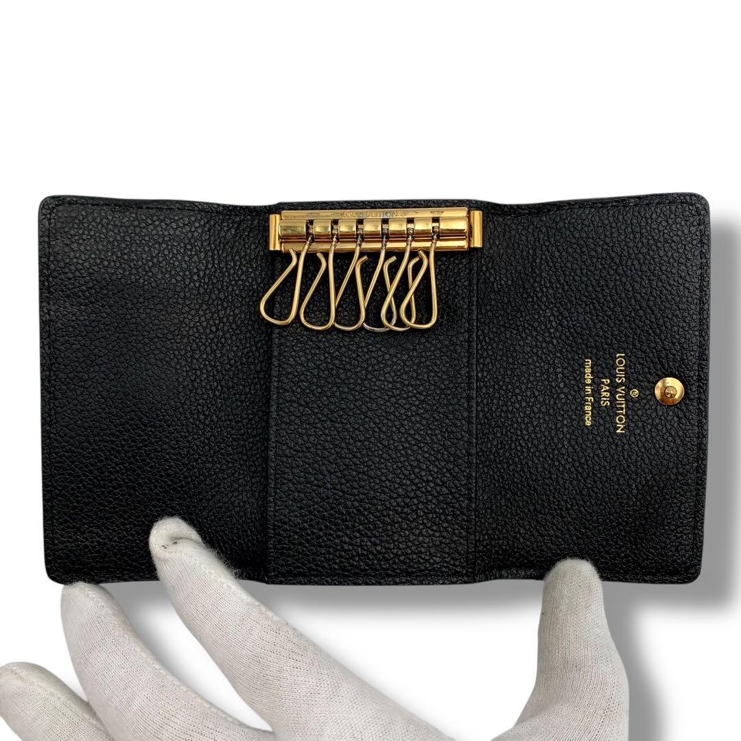 美品✨ルイヴィトン アンプラント ミュルティクレ 6連キーケース ノワール 黒