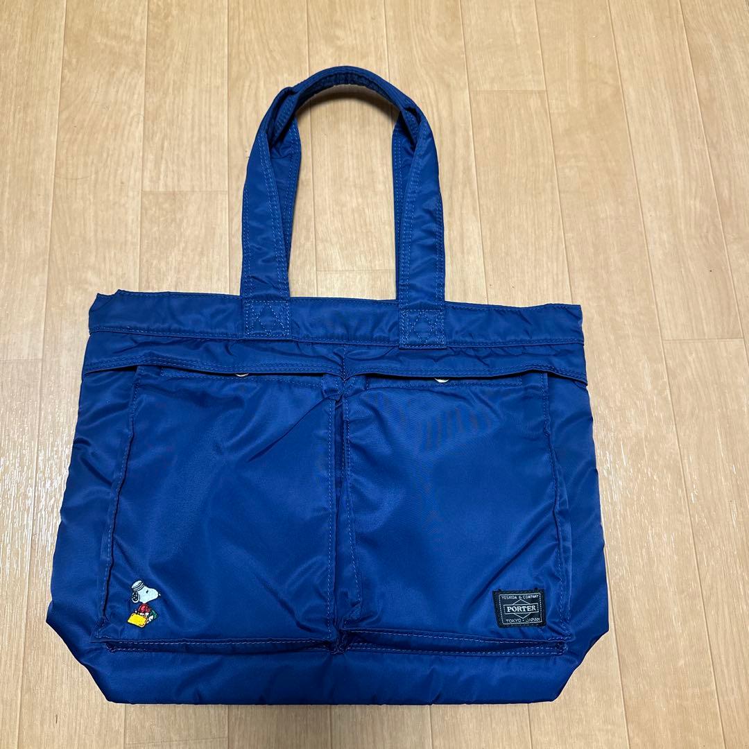 ポーター　スヌーピー　吉田カバン　ネイビー トートバッグ