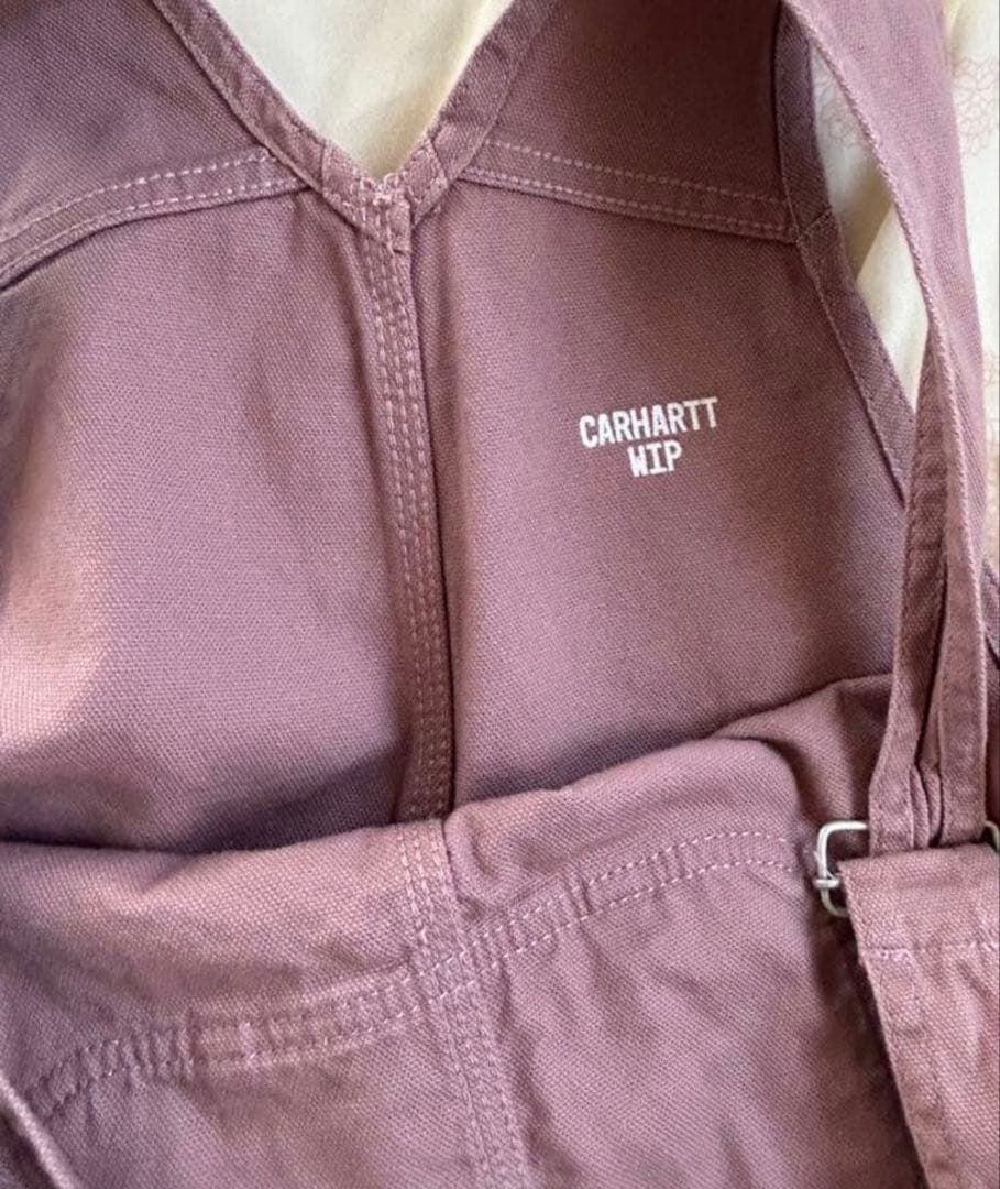 carhartt wip オーバーオール　ピンク　M