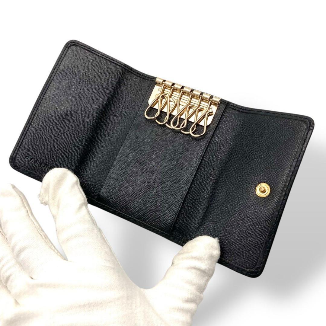 セリーヌ 6連キーケース レザー ブラウン マカダム 新品 タグ付き 70602