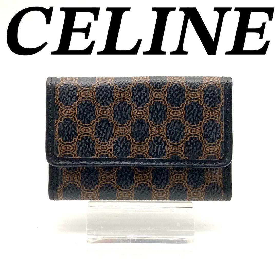 セリーヌ 6連キーケース レザー ブラウン マカダム 新品 タグ付き 70602