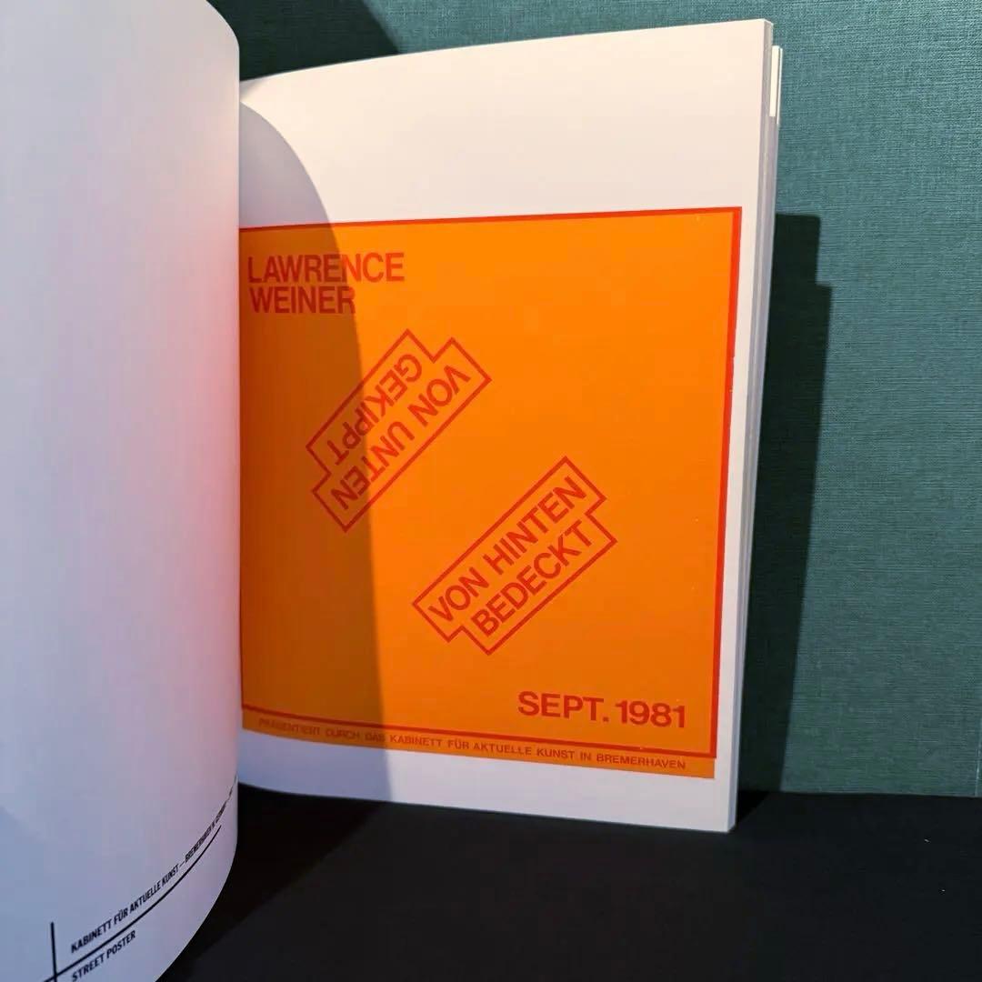 1986出版 Lawrence Weiner ローレンス・ウェイナー 作品集