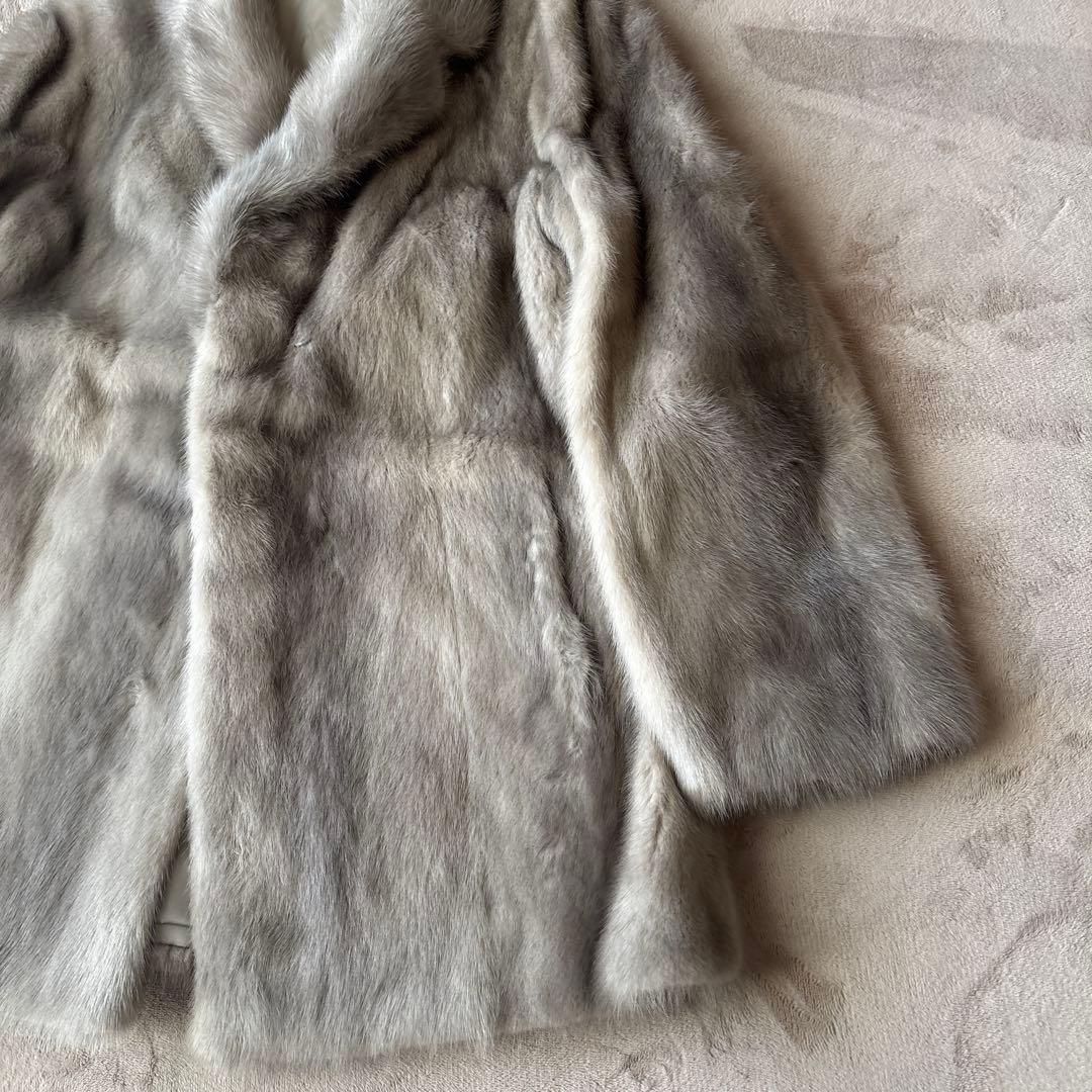 サファイヤミンクファーコート リアルファー 11号