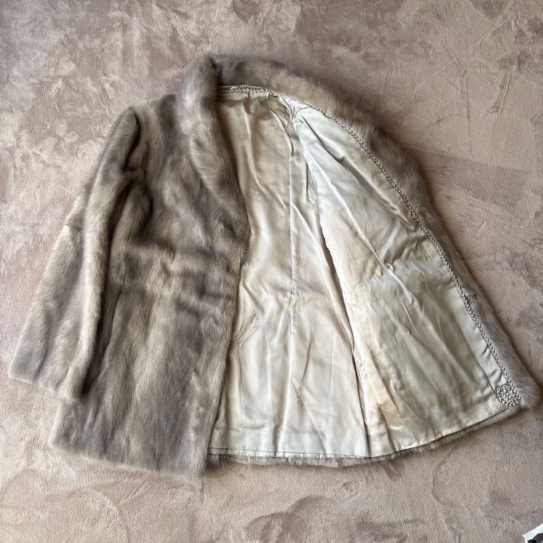 サファイヤミンクファーコート リアルファー 11号