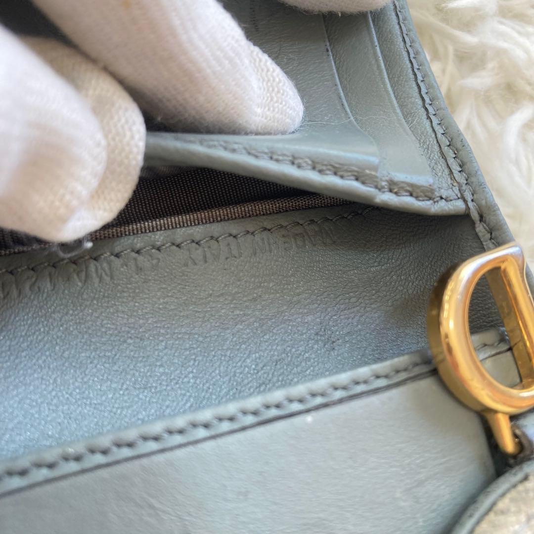 Dior 三つ折り財布 サドル ロータスウォレット オブリーク　ミニウォレット