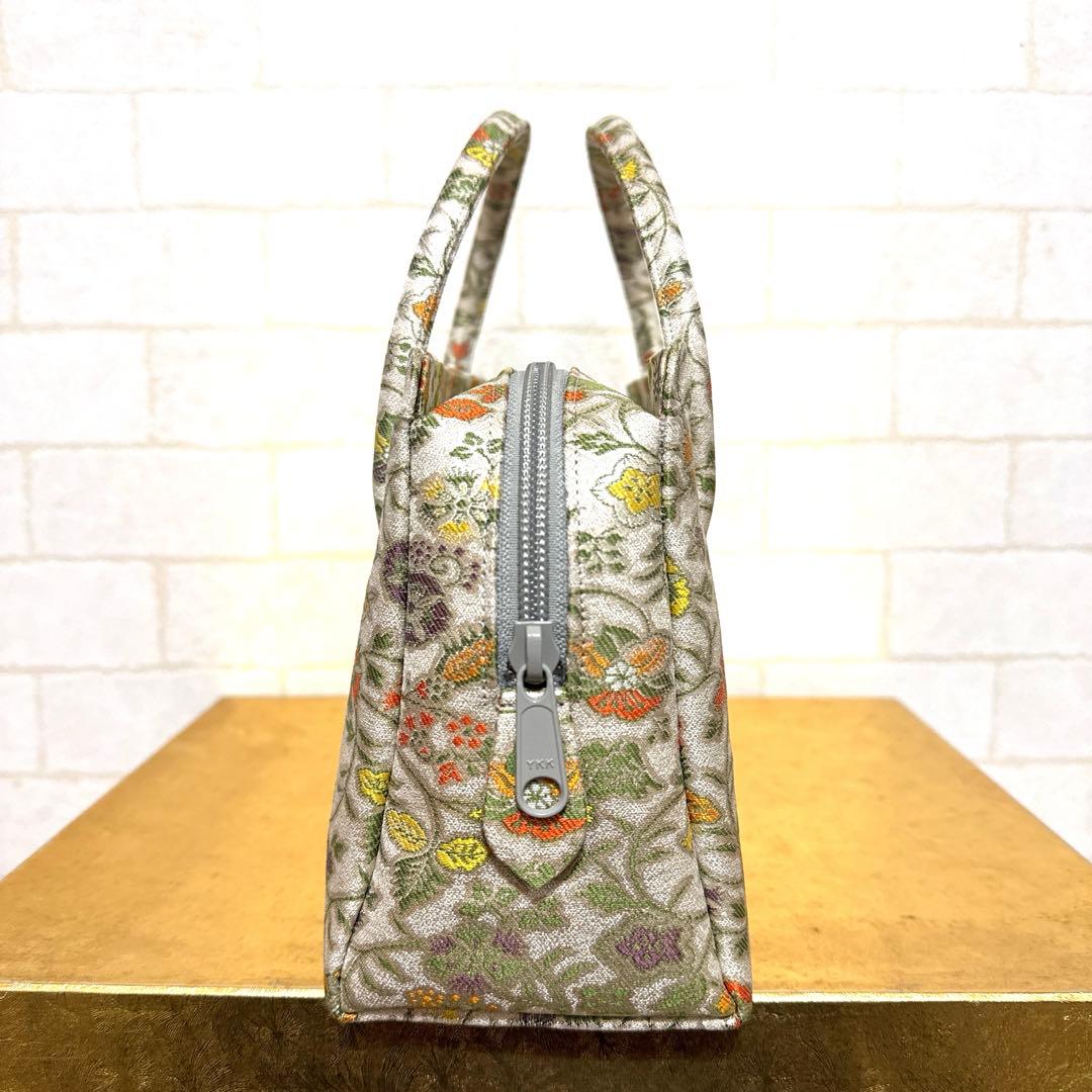 正絹 早雲寺文台裂文様 常きわ 利休バッグ 和装バッグ 名物裂