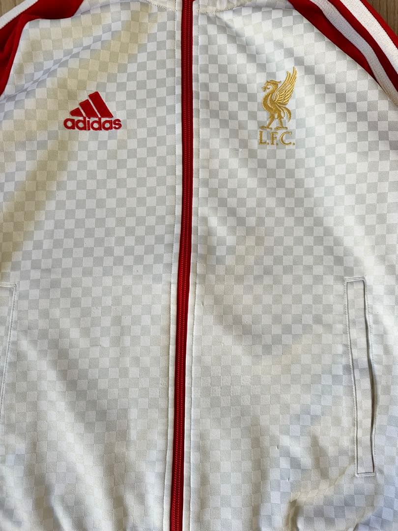 激レア アディダス　リバプールFC　ロゴ刺繍　トラックジャケット　ジャージ