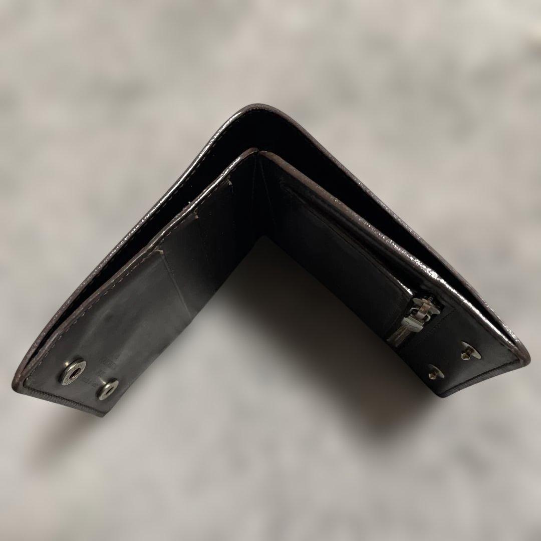 Louis Vuitton モノグラムグラセ 二つ折り財布 ダークブラウン