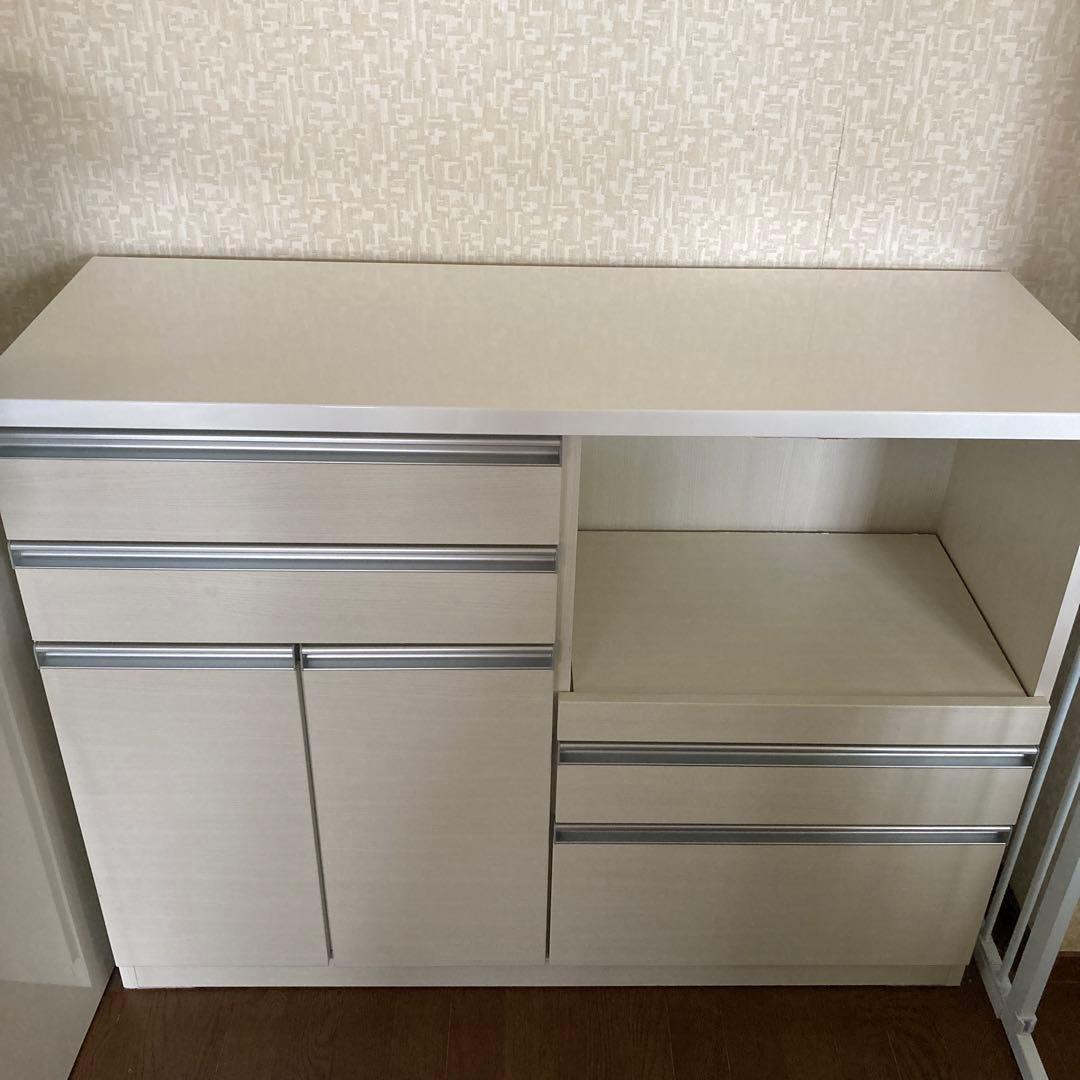 【美月⭐︎】食器棚　キッチンボード　レンジボード　幅120cm