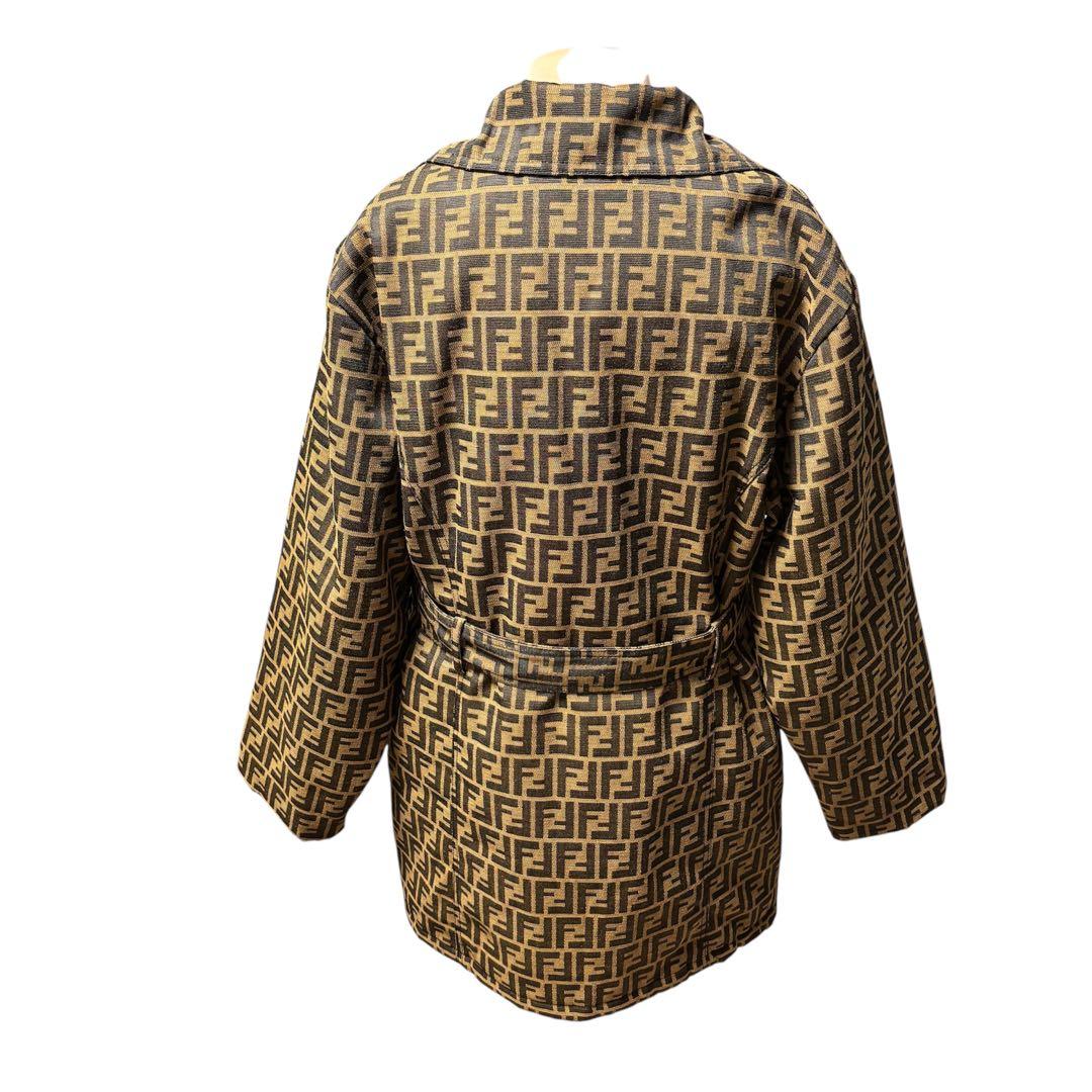 最高級 ✨極美品 FENDI ズッカ柄 2way ファー ベルト付トレンチコート