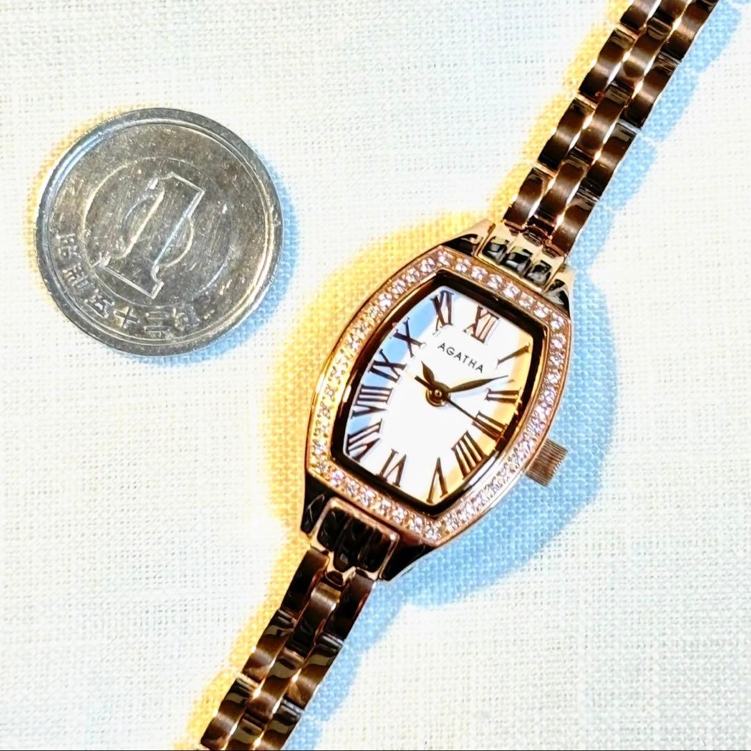 AGATHA 新品 電池入り ピンクゴールド　MADE IN FRAN