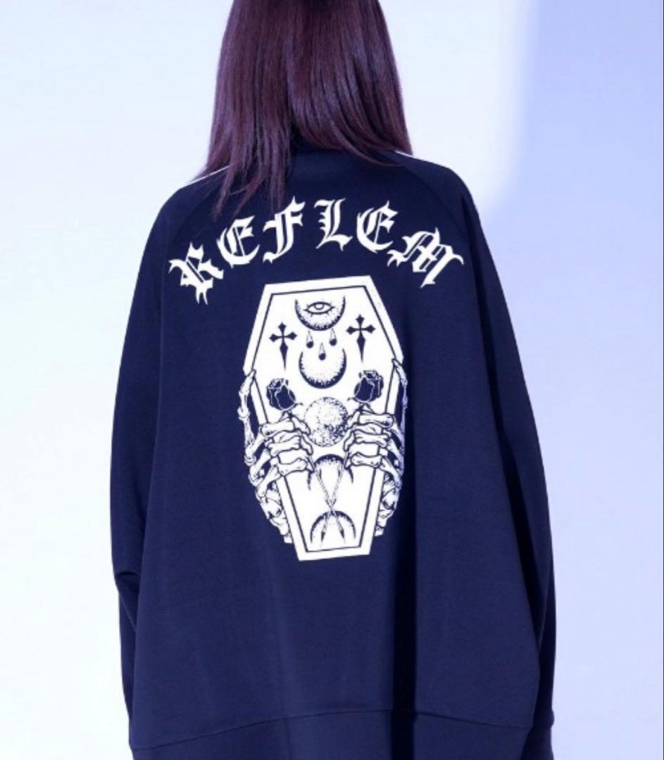 『REFLEM/レフレム』コフィンプリントトラックジャケット ジャージ サブカル