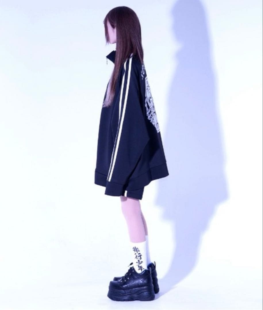 『REFLEM/レフレム』コフィンプリントトラックジャケット ジャージ サブカル