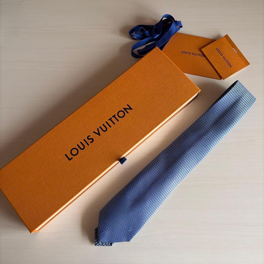 LOUIS VUITTON ネクタイ ブルー