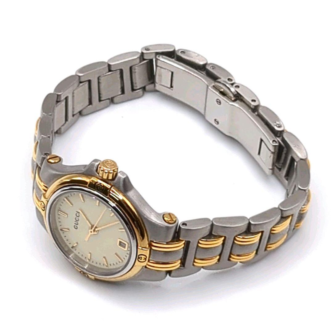 極美品 電池交換済み✨GUCCI シルバー ゴールド 腕時計 9040L