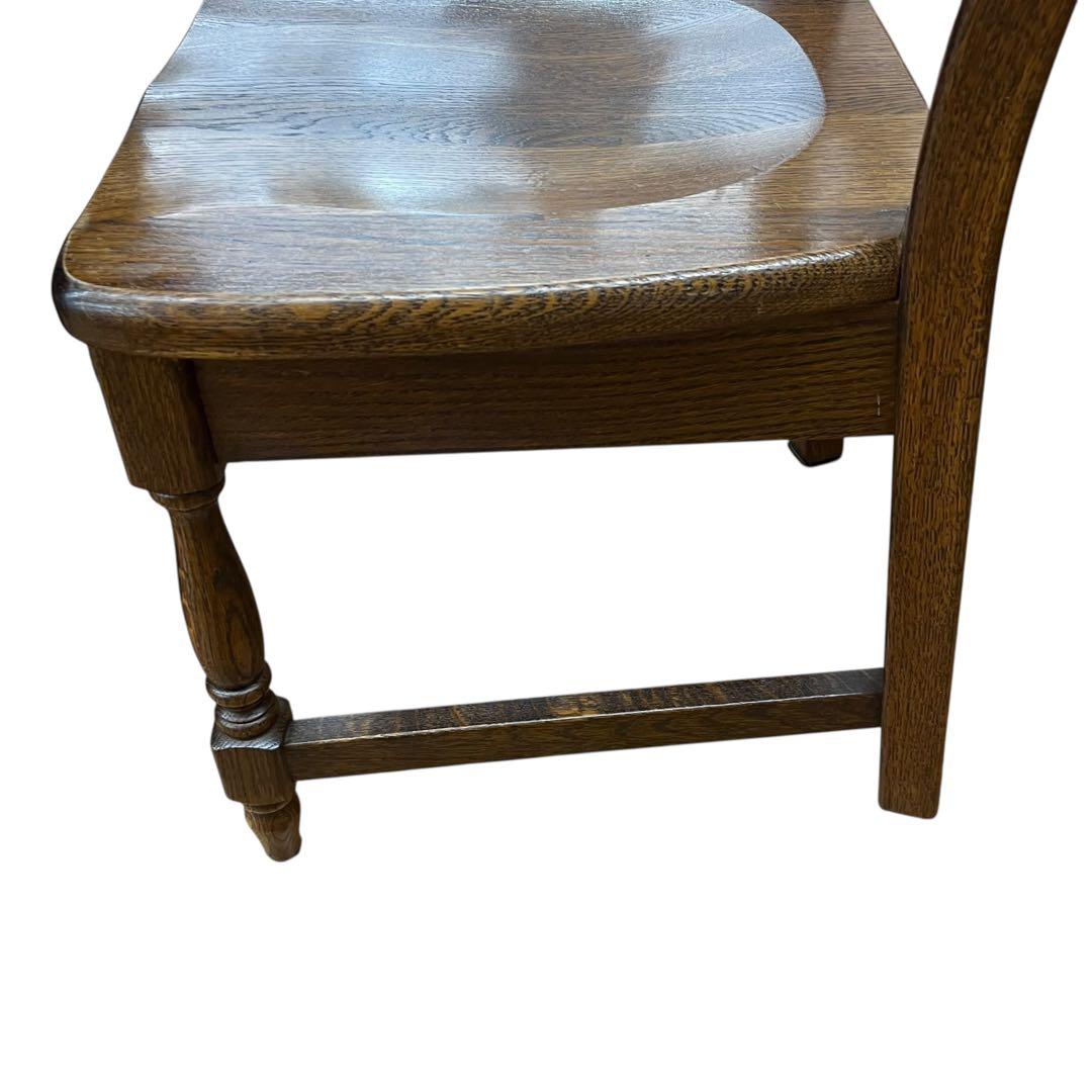 美品　起立木工　オランダ製　オーク無垢　2脚セッ