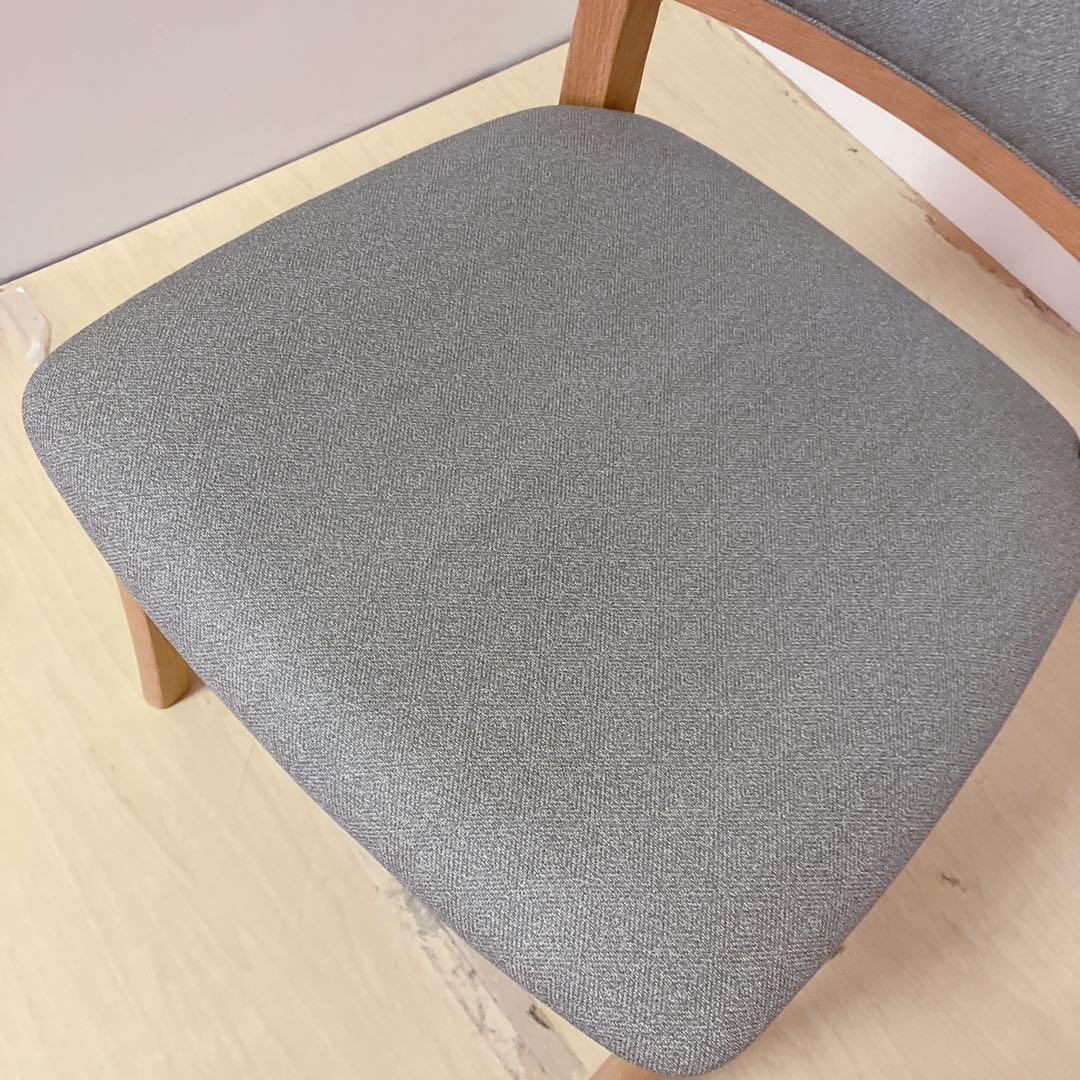 浜本工芸　ダイニングチェア　アームレスチェア　木製チェア　撥水生地