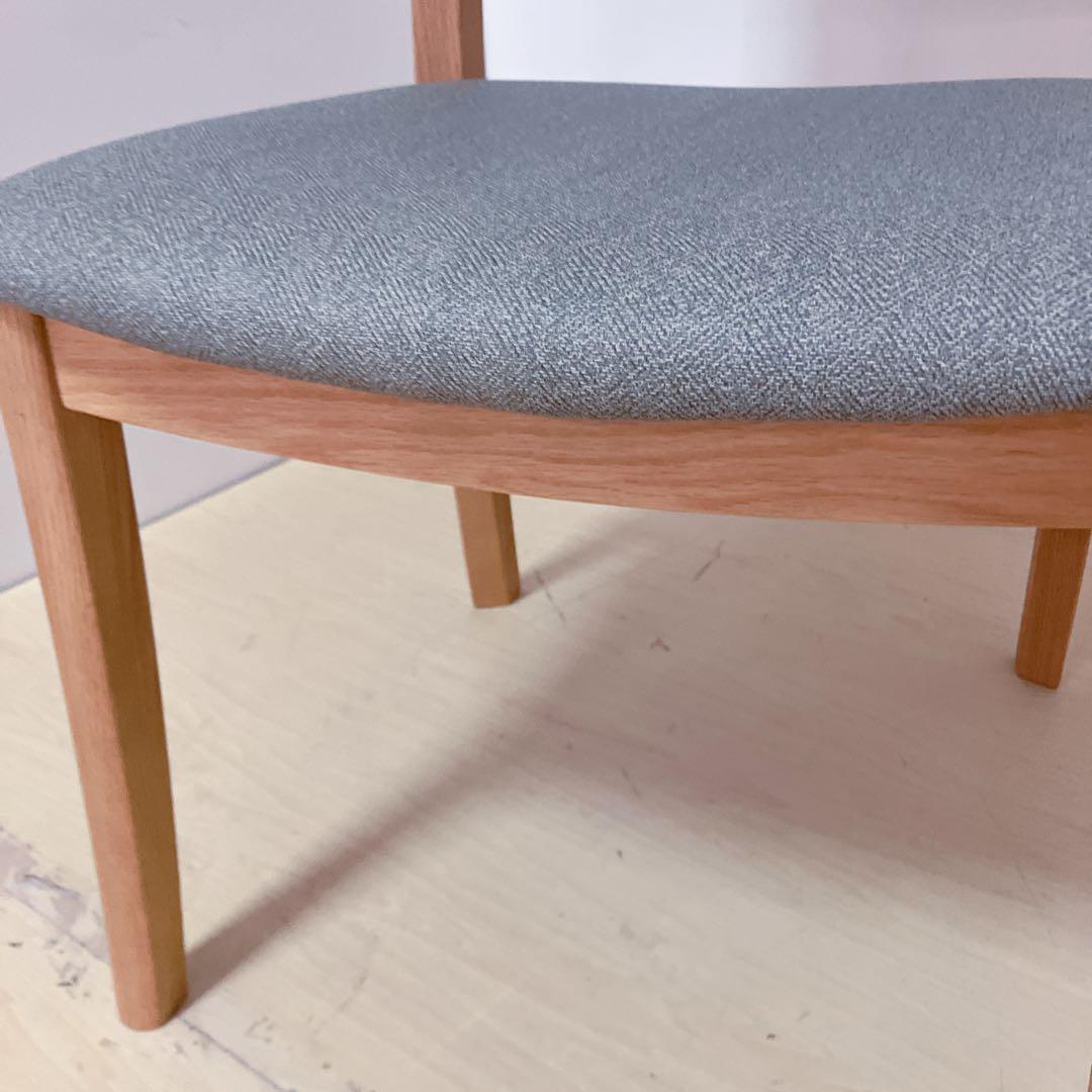 浜本工芸　ダイニングチェア　アームレスチェア　木製チェア　撥水生地