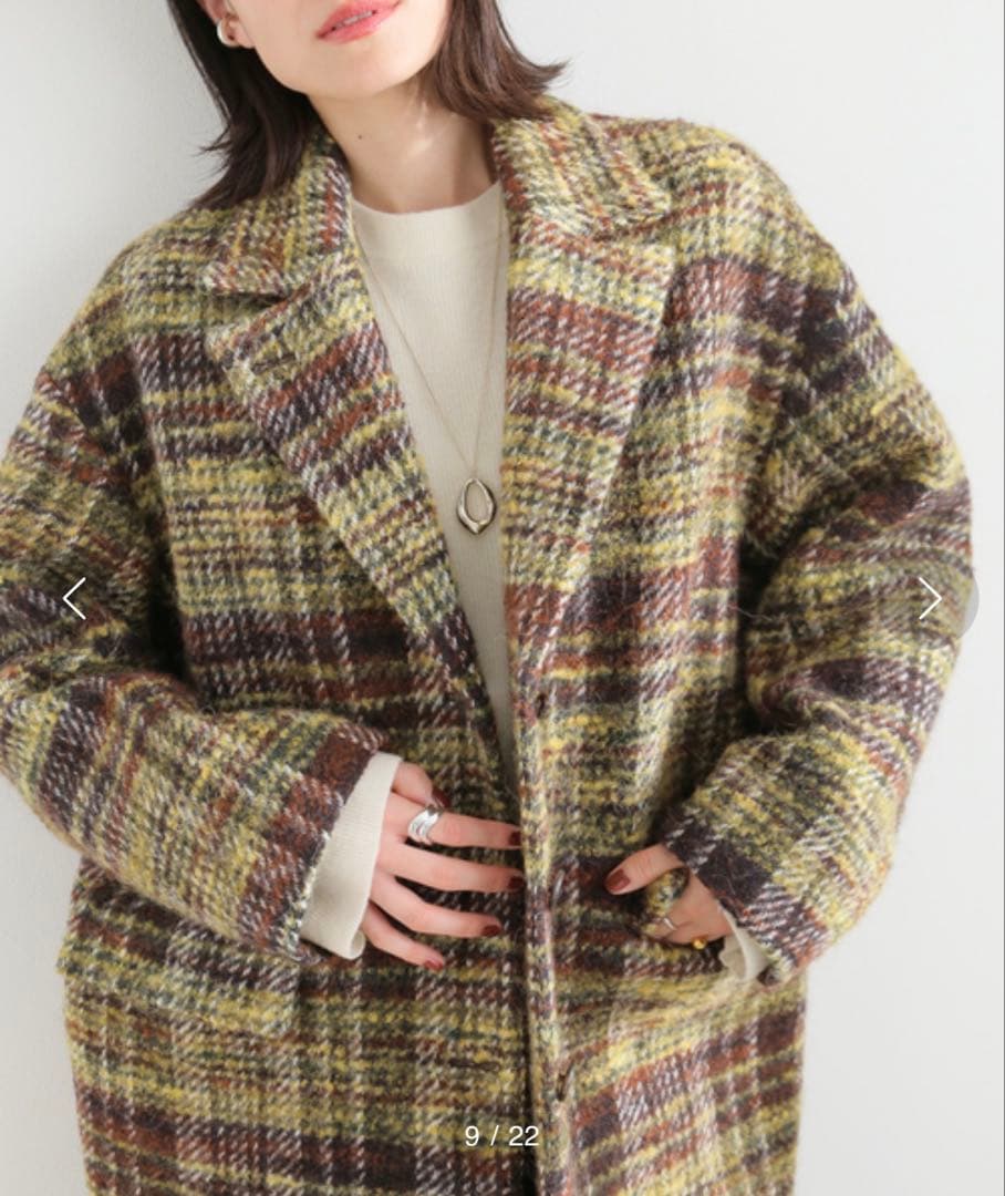 美品　2023 JOURNAL STANDARD ループツイードテーラーコート