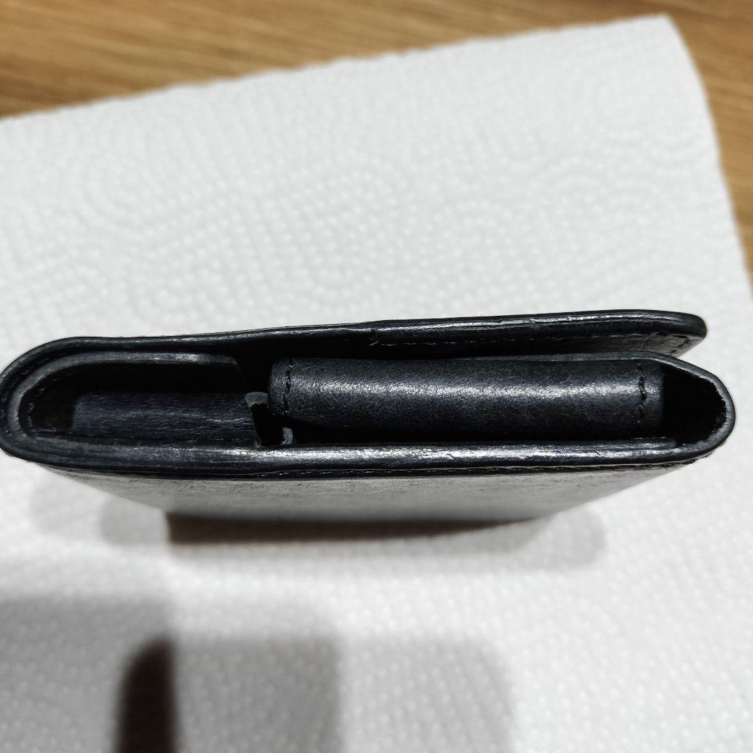 【美品・NAVY】プエブロレザー使用com-ono SLIM-005pb